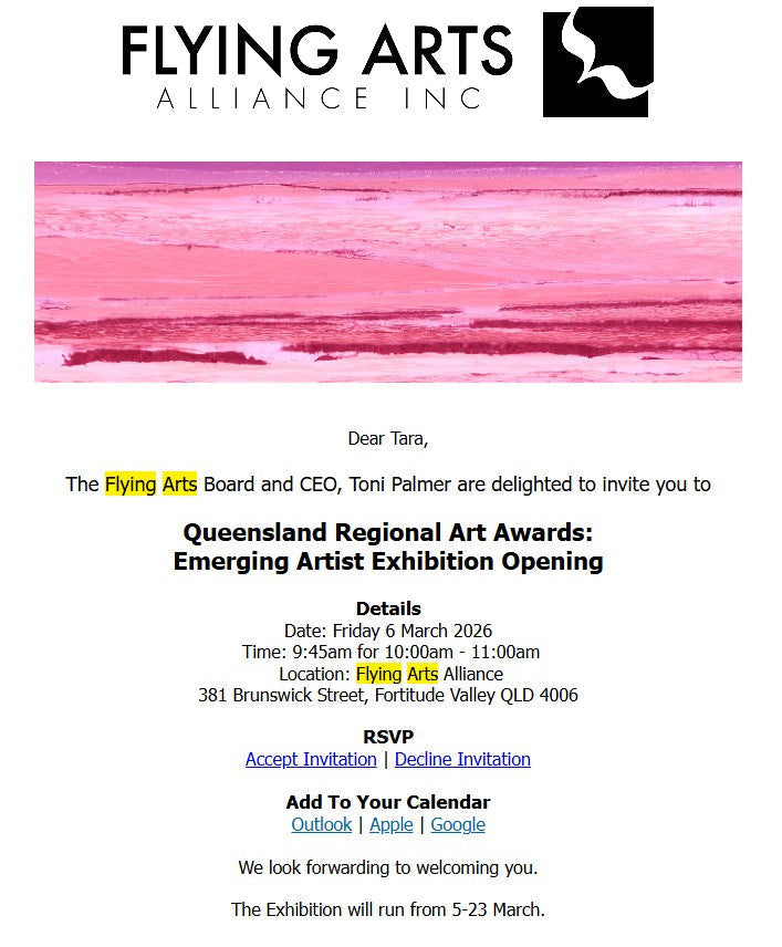 Event - Queensland Regional Art Awards - Emerging Artist
