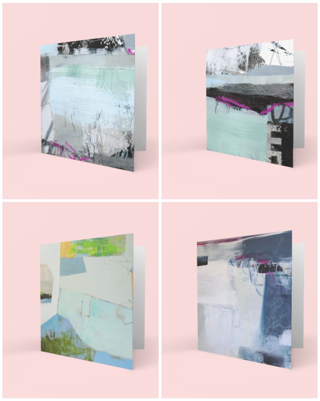 4 x Blank Greeting Card Set